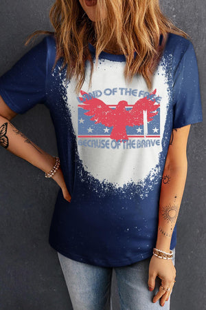 Land Of The Free Because Of The Brave T Shirt - MXSTUDIO.COM