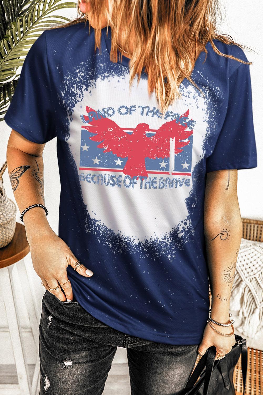 Land Of The Free Because Of The Brave T Shirt - MXSTUDIO.COM