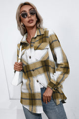 Lasting Trend Buttoned Plaid Flannel Shirt - MXSTUDIO.COM