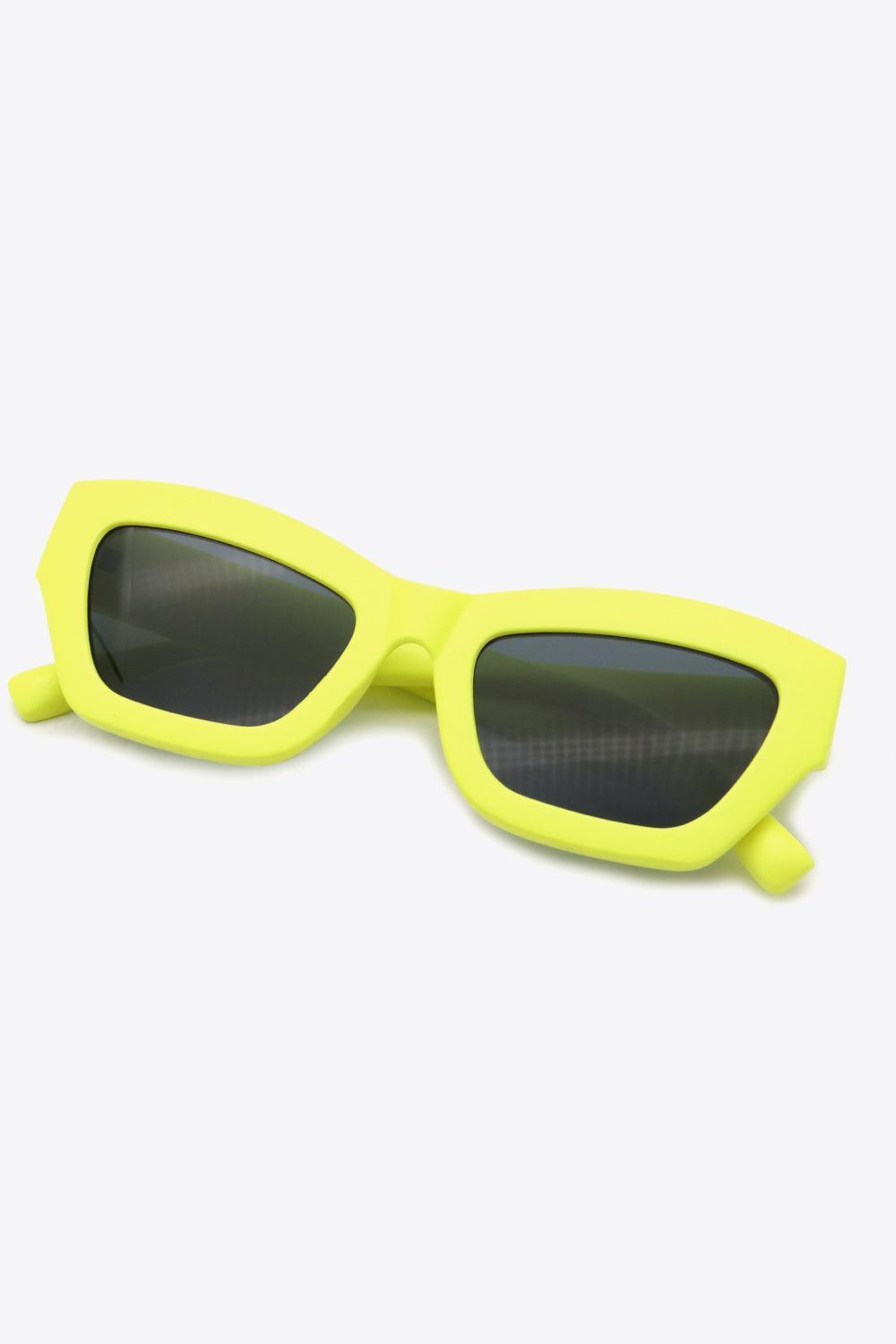 Lemon Yellow Frame Wayfarer Acetate Sunglasses - MXSTUDIO.COM