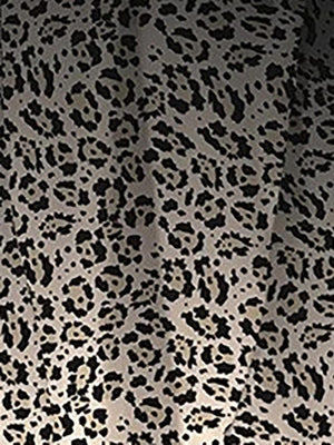 a black and white animal print fabric