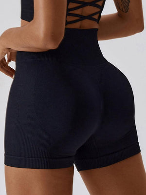 Level Up Support Spandex High Waist Yoga Shorts - MXSTUDIO.COM