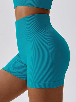 Level Up Support Spandex High Waist Yoga Shorts - MXSTUDIO.COM