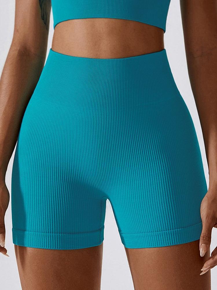 Level Up Support Spandex High Waist Yoga Shorts - MXSTUDIO.COM