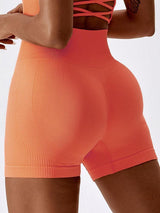 Level Up Support Spandex High Waist Yoga Shorts - MXSTUDIO.COM