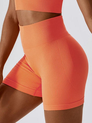 Level Up Support Spandex High Waist Yoga Shorts - MXSTUDIO.COM