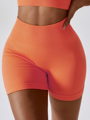 Level Up Support Spandex High Waist Yoga Shorts - MXSTUDIO.COM