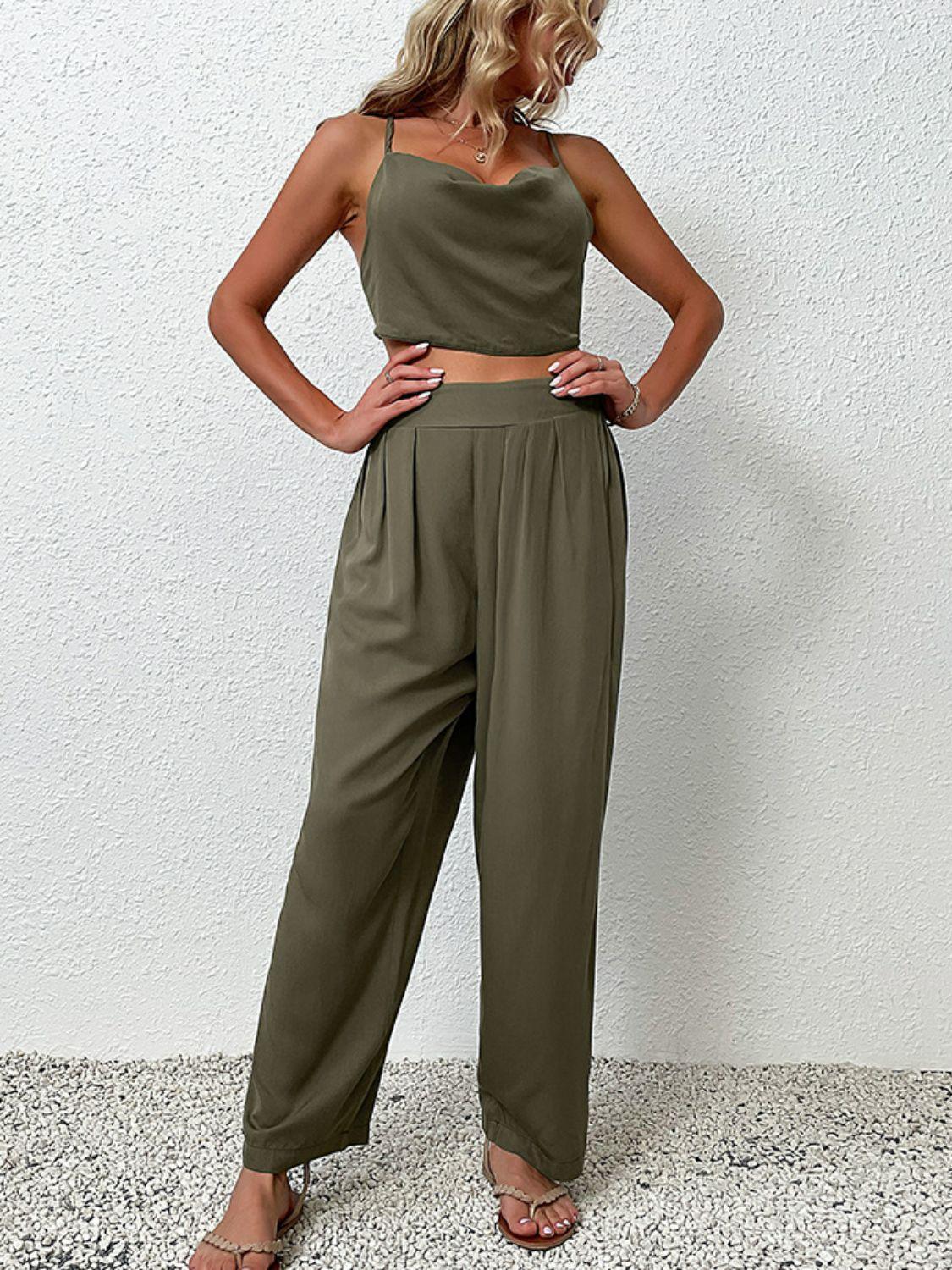 Life of the Party Backless Top and Pants Set - MXSTUDIO.COM