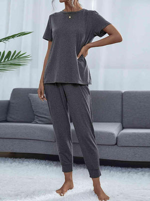 Lightweight Top And Pants 2 Piece Outfit Lounge Set - MXSTUDIO.COM