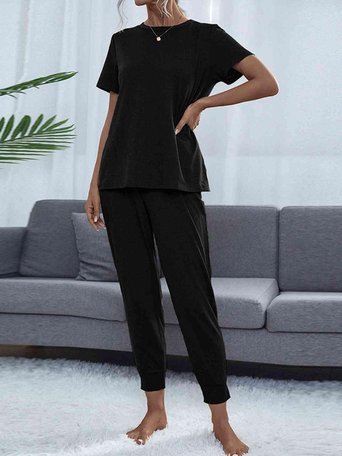 Lightweight Top And Pants 2 Piece Outfit Lounge Set - MXSTUDIO.COM