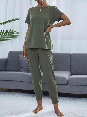 Lightweight Top And Pants 2 Piece Outfit Lounge Set - MXSTUDIO.COM