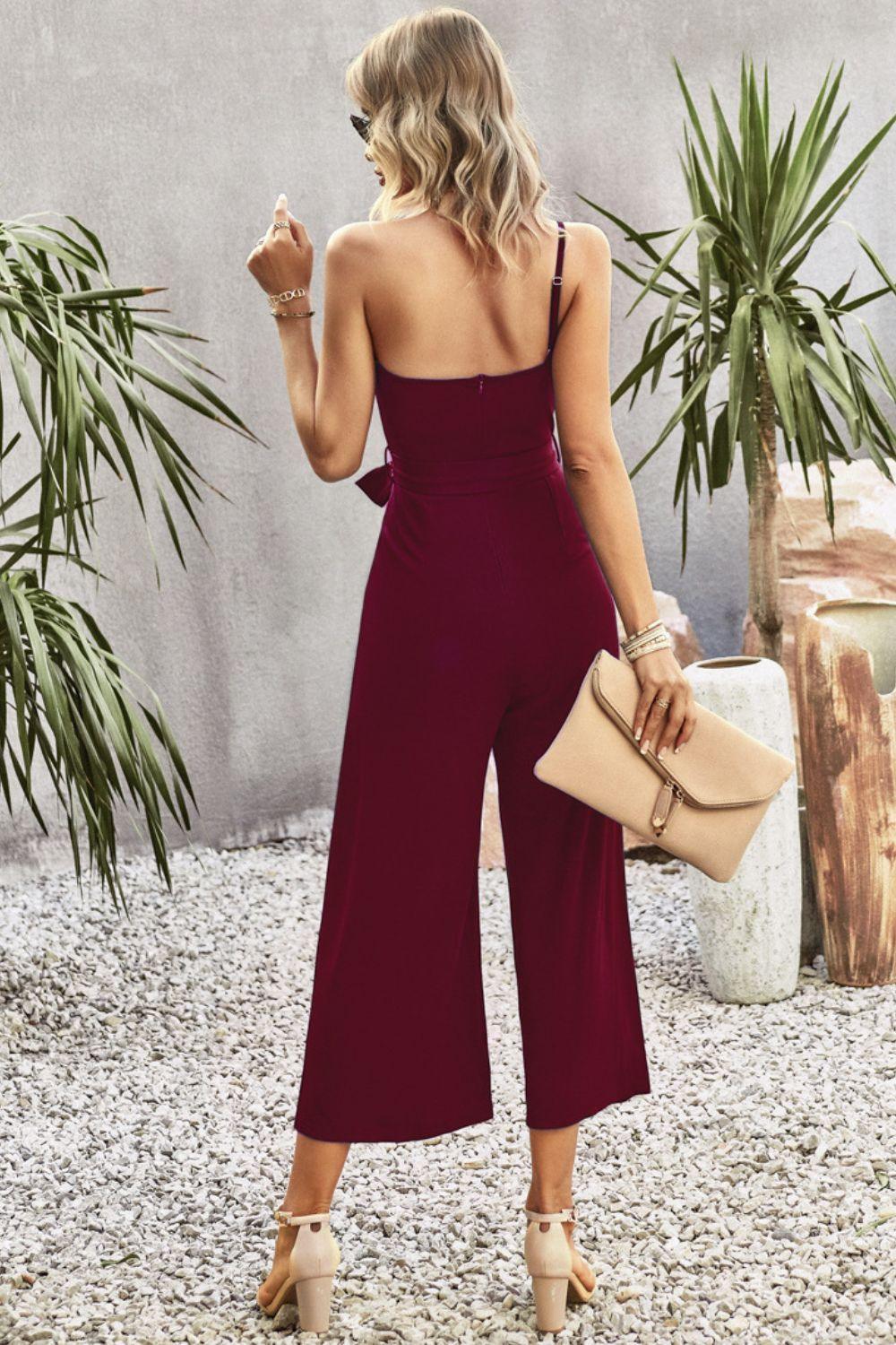 Live In The Moment Wide Leg One Shoulder Jumpsuit - MXSTUDIO.COM