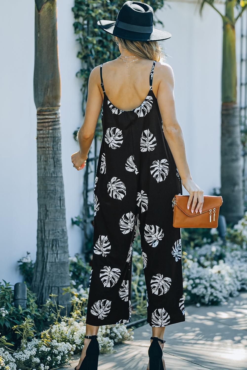 Lively Spaghetti Strap Scoop Neck Jumpsuit - MXSTUDIO.COM