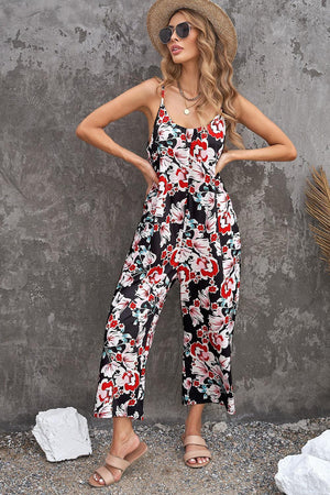 Lively Spaghetti Strap Scoop Neck Jumpsuit - MXSTUDIO.COM