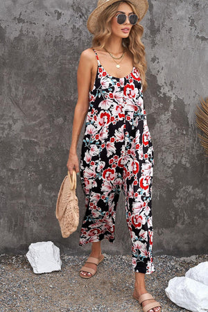 Lively Spaghetti Strap Scoop Neck Jumpsuit - MXSTUDIO.COM