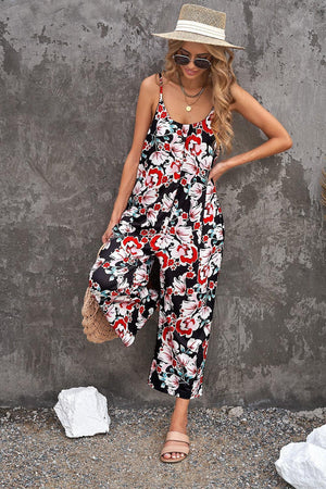 Lively Spaghetti Strap Scoop Neck Jumpsuit - MXSTUDIO.COM