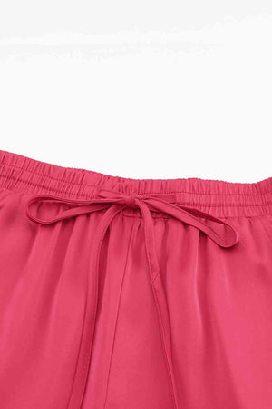 Long Pocketed Womens Tie Waist Pants - MXSTUDIO.COM