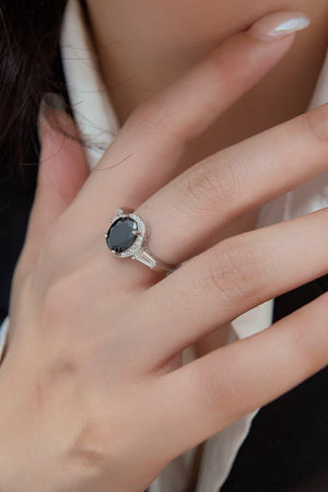 Look Perfectly 925 Sterling Silver Halo Agate Ring - MXSTUDIO.COM