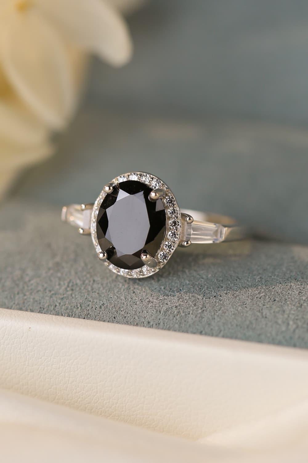 Look Perfectly 925 Sterling Silver Halo Agate Ring - MXSTUDIO.COM