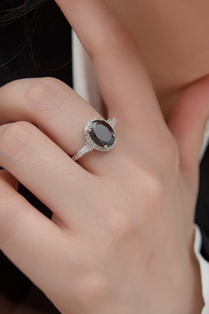 Look Perfectly 925 Sterling Silver Halo Agate Ring - MXSTUDIO.COM