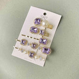 Look Pretty 5 PCS Geometric Pearl Hair Clip Set-MXSTUDIO.COM