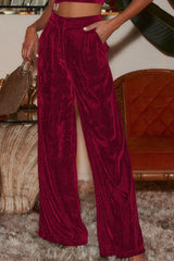 Loose And Classy Wide Leg Stretch Pants - MXSTUDIO.COM