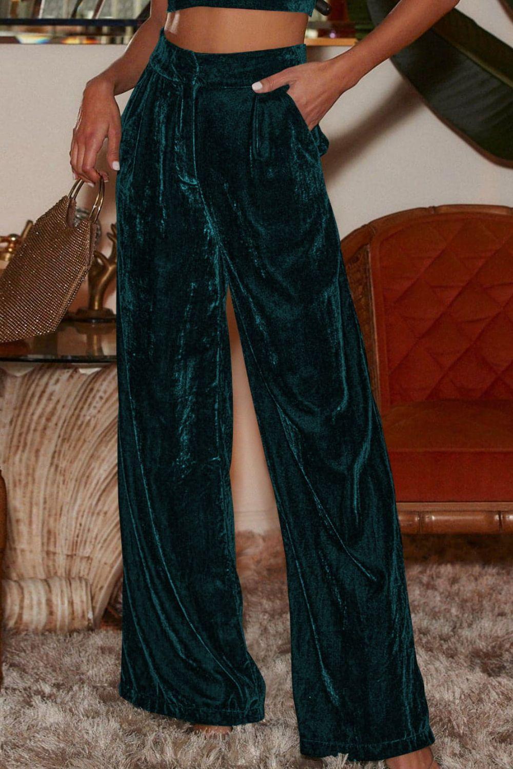 Loose And Classy Wide Leg Stretch Pants - MXSTUDIO.COM