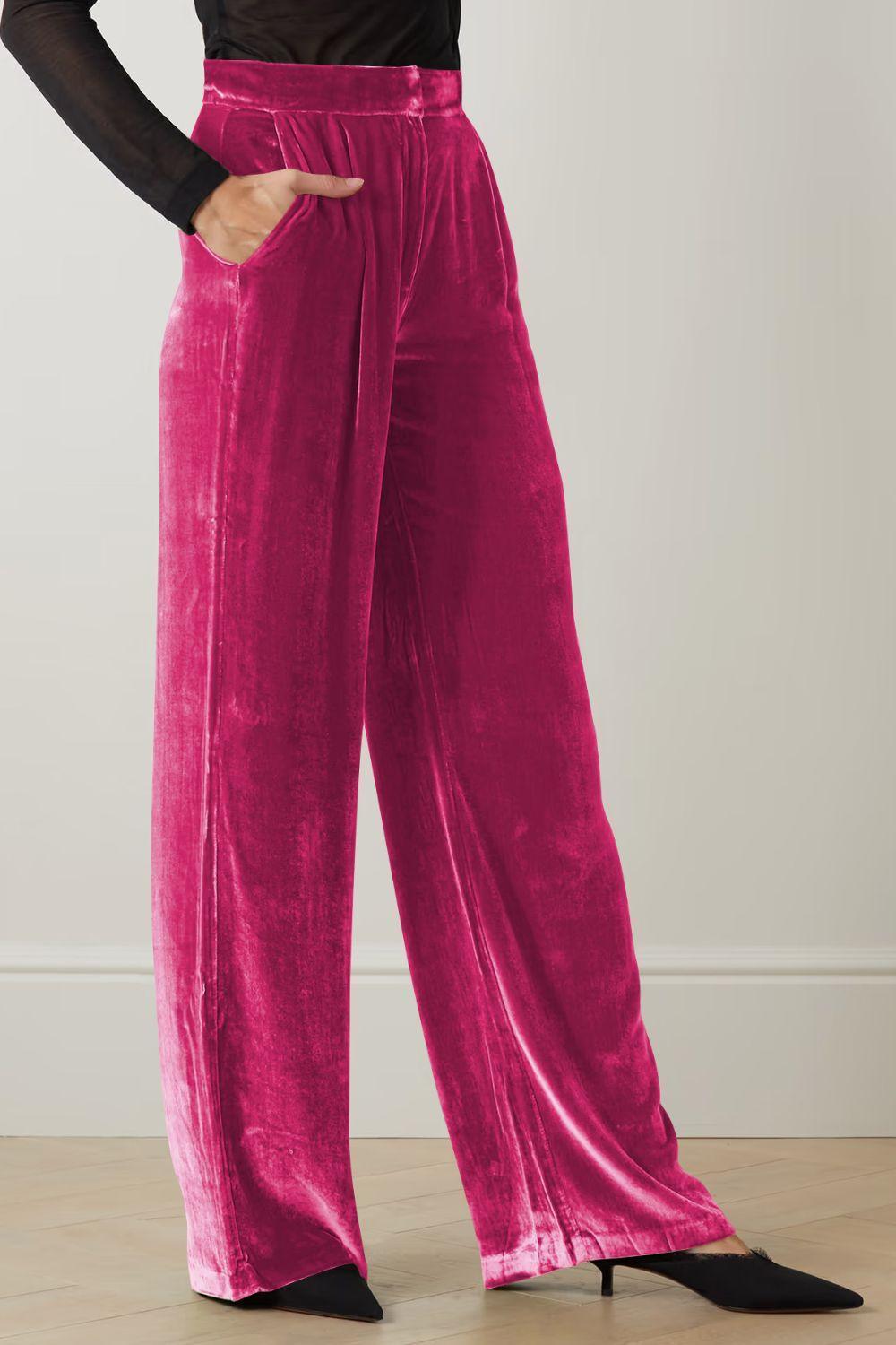 Loose And Classy Wide Leg Stretch Pants - MXSTUDIO.COM