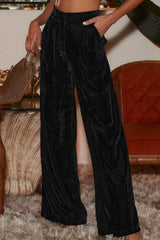 Loose And Classy Wide Leg Stretch Pants - MXSTUDIO.COM