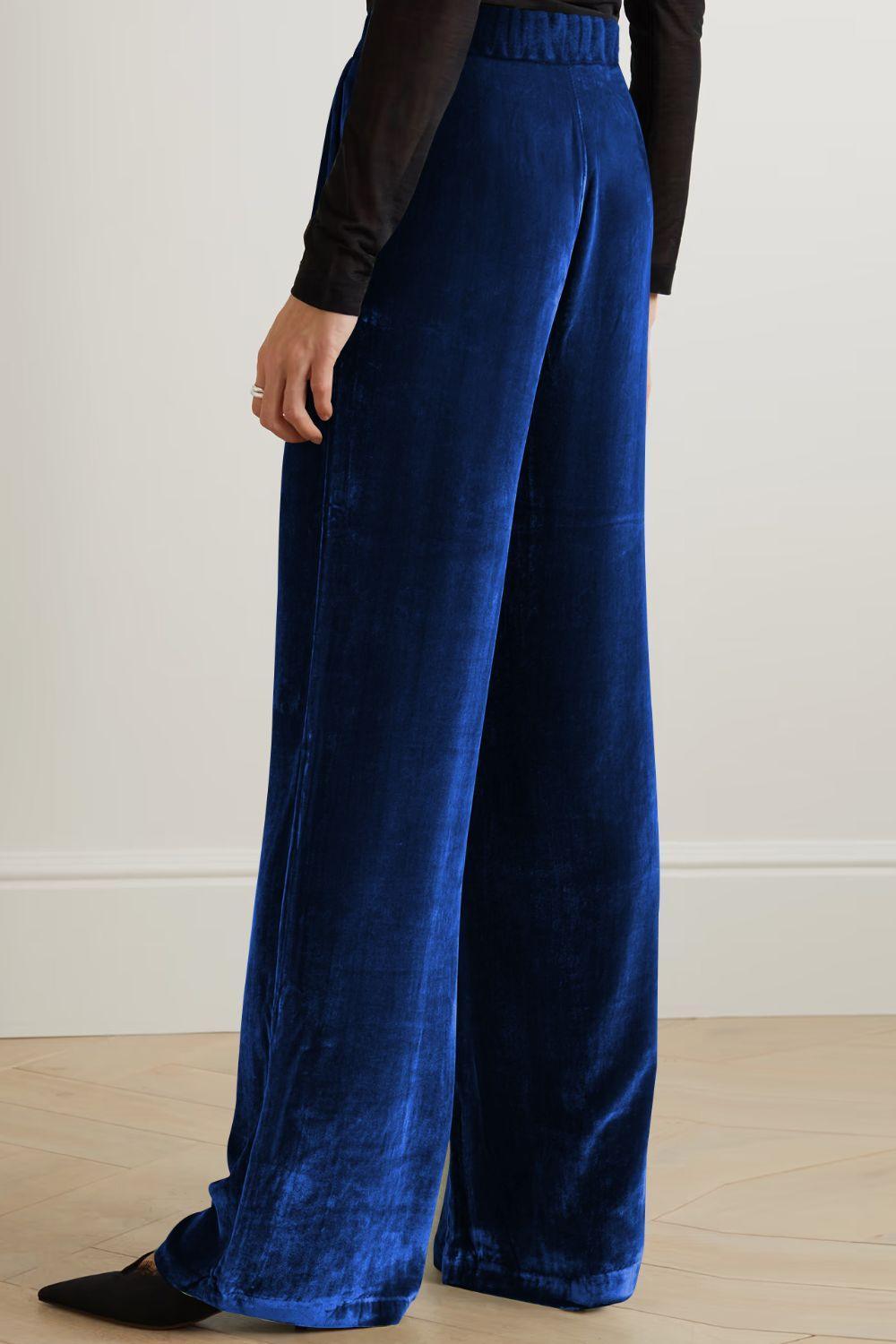 Loose And Classy Wide Leg Stretch Pants - MXSTUDIO.COM