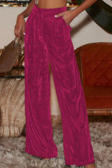 Loose And Classy Wide Leg Stretch Pants - MXSTUDIO.COM