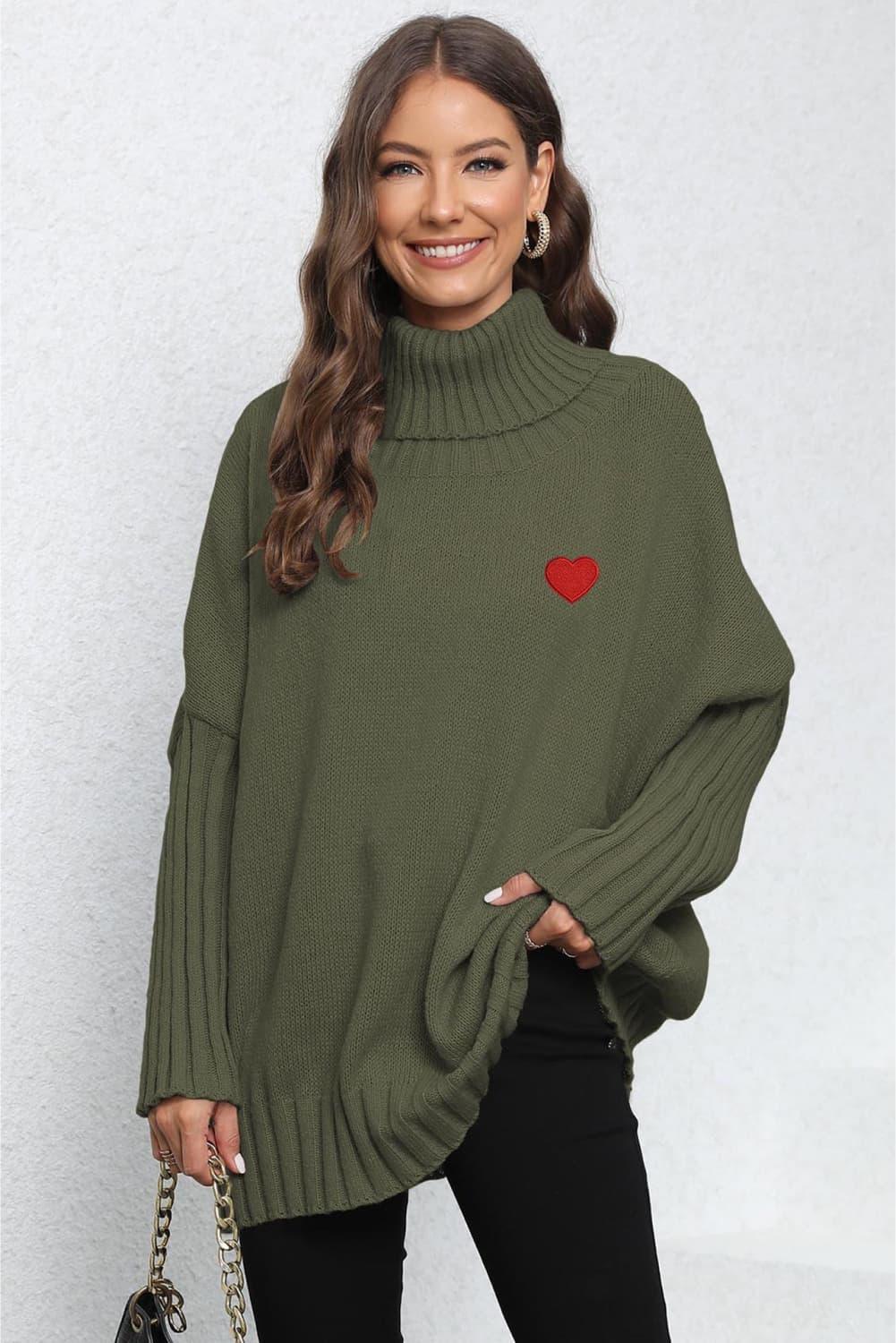 Lovable Oversized Turtle Neck Sweater - MXSTUDIO.COM