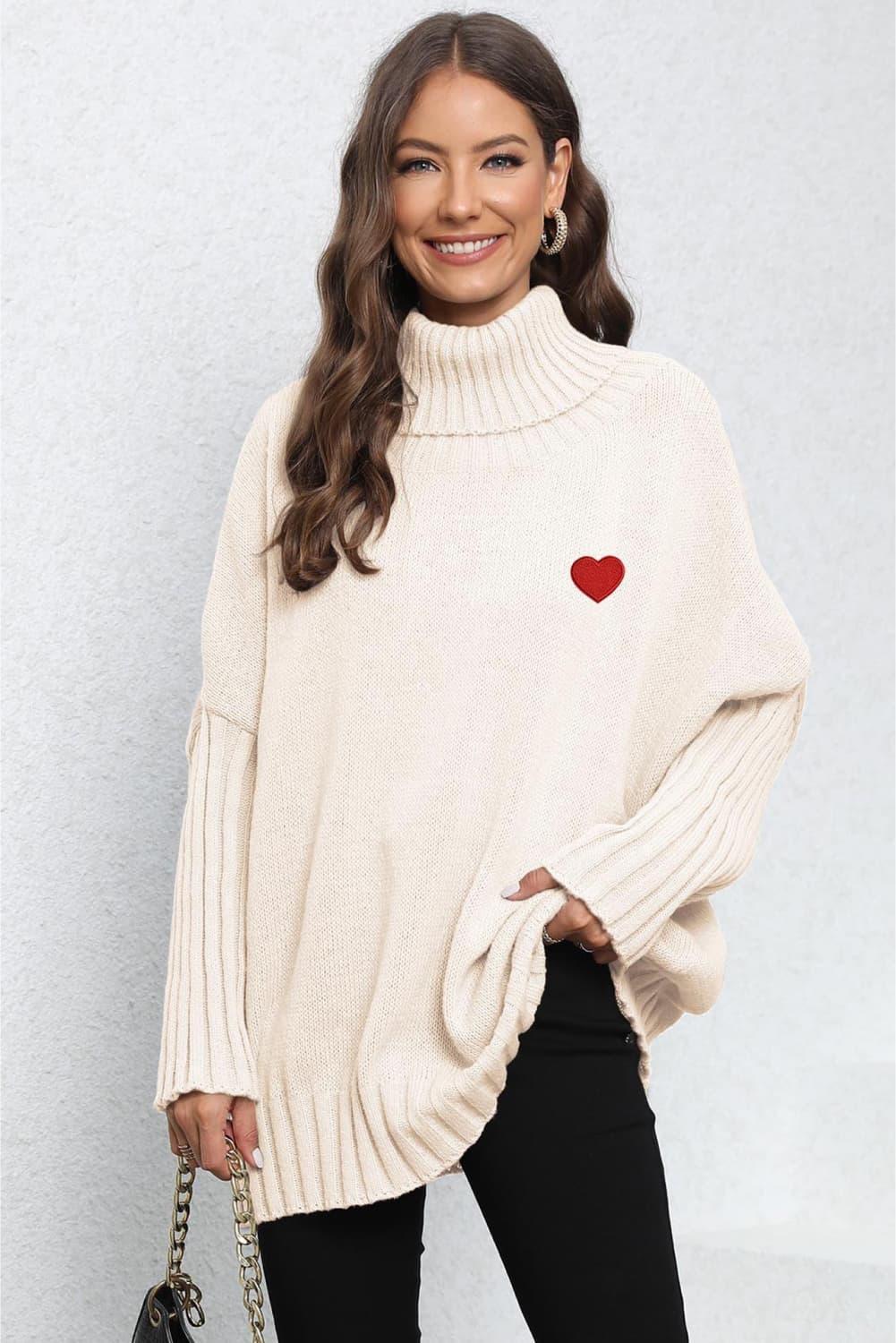 Lovable Oversized Turtle Neck Sweater - MXSTUDIO.COM