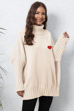 Lovable Oversized Turtle Neck Sweater - MXSTUDIO.COM