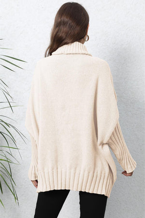 Lovable Oversized Turtle Neck Sweater - MXSTUDIO.COM