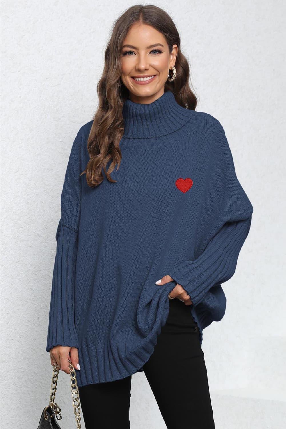 Lovable Oversized Turtle Neck Sweater - MXSTUDIO.COM