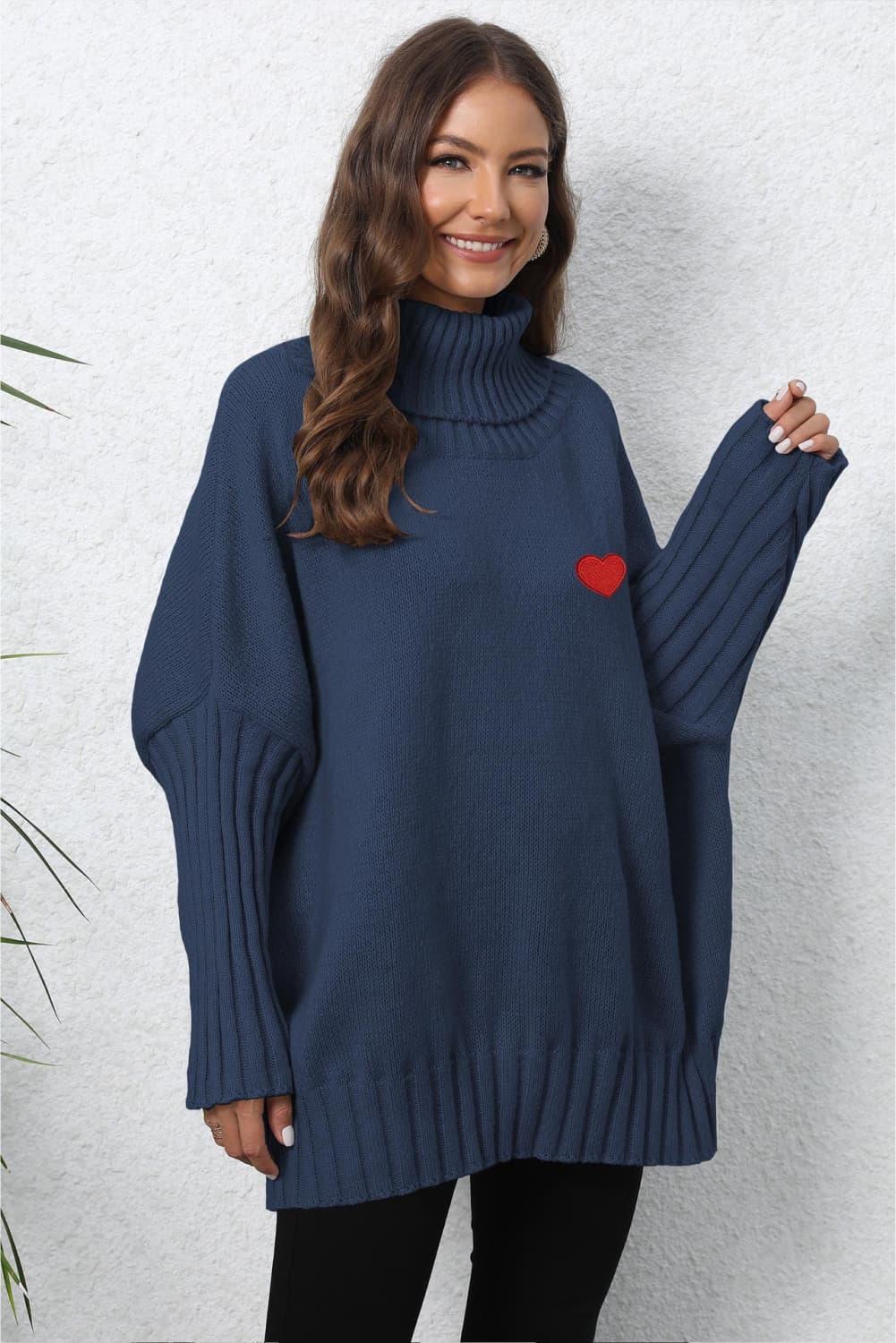 Lovable Oversized Turtle Neck Sweater - MXSTUDIO.COM