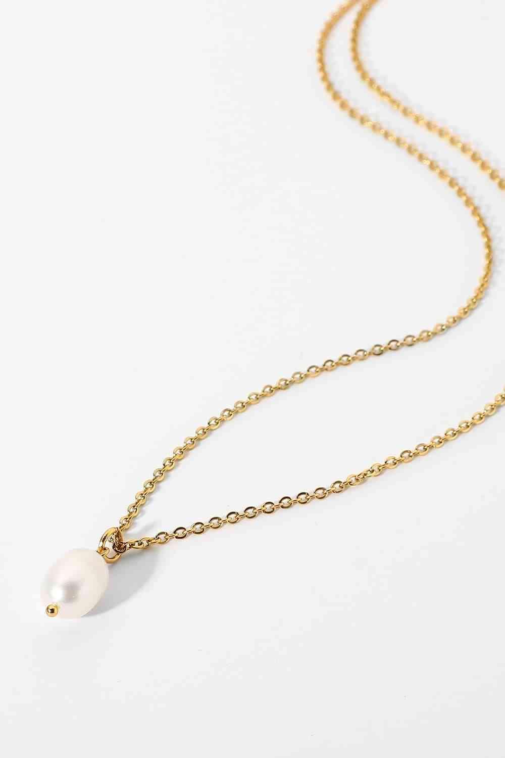 Lovely Freshwater Pearl Pendant Necklace-MXSTUDIO.COM