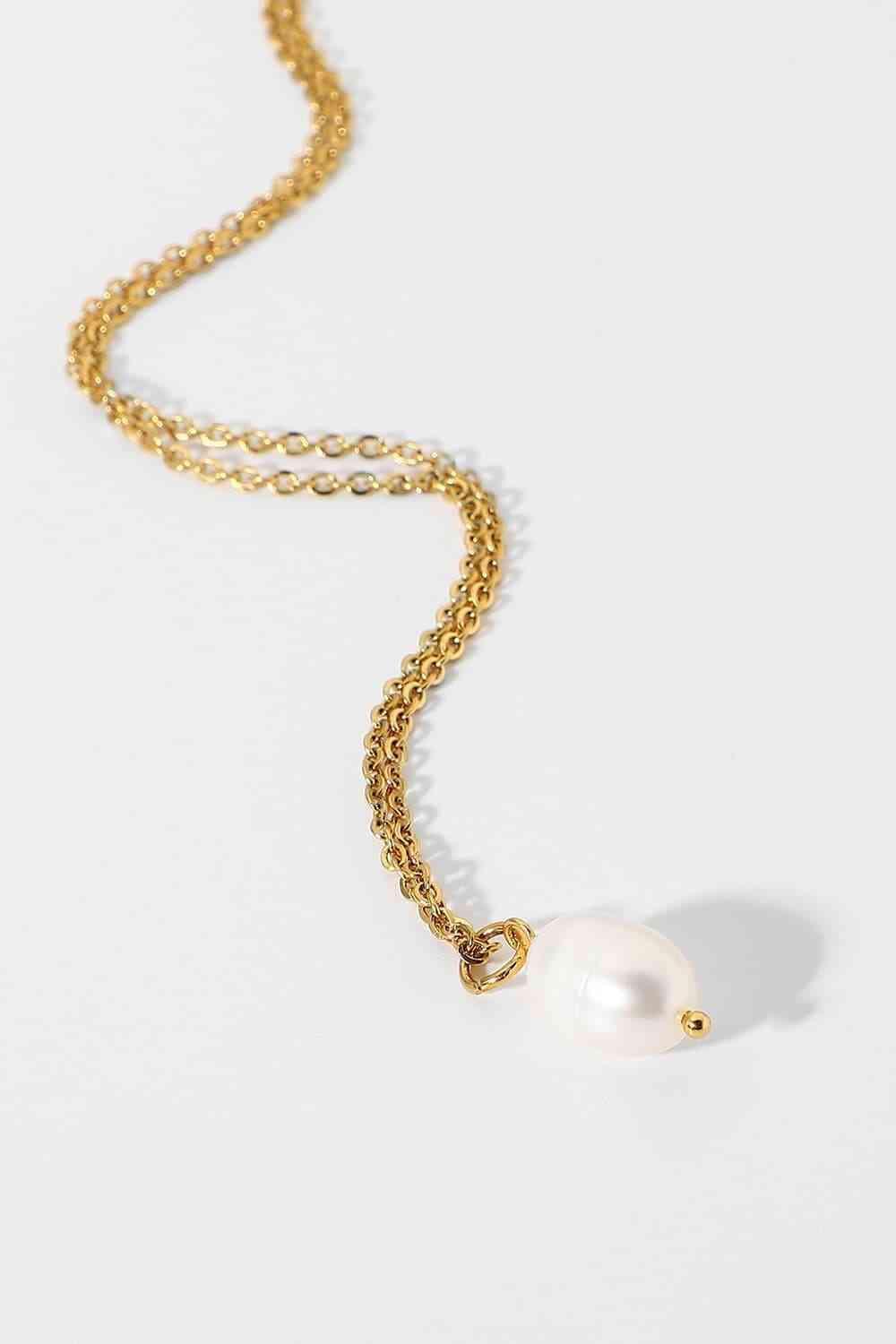 Lovely Freshwater Pearl Pendant Necklace-MXSTUDIO.COM