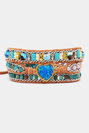 Lovely Heart Accent Layered Bracelet-MXSTUDIO.COM