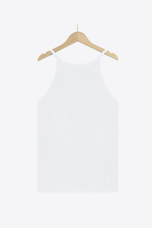 Lovely Knit Grecian Neck Tank Top - MXSTUDIO.COM