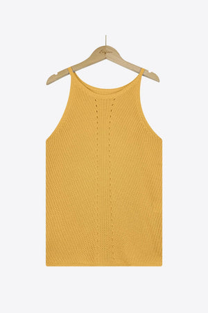 Lovely Knit Grecian Neck Tank Top - MXSTUDIO.COM