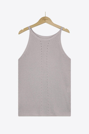 Lovely Knit Grecian Neck Tank Top - MXSTUDIO.COM