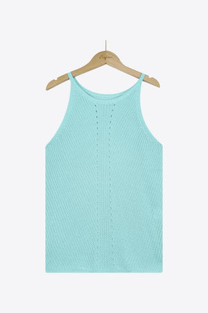 Lovely Knit Grecian Neck Tank Top - MXSTUDIO.COM