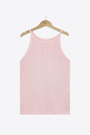 Lovely Knit Grecian Neck Tank Top - MXSTUDIO.COM