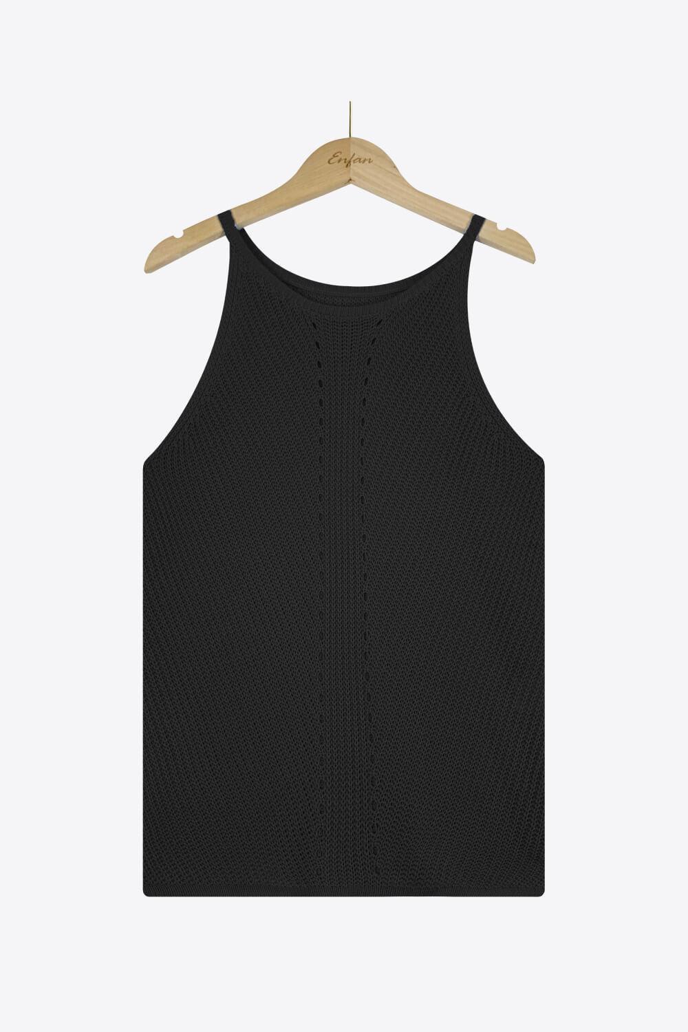 Lovely Knit Grecian Neck Tank Top - MXSTUDIO.COM