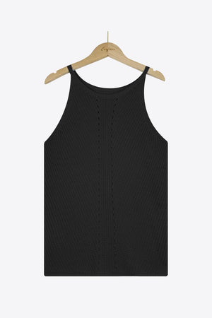 Lovely Knit Grecian Neck Tank Top - MXSTUDIO.COM