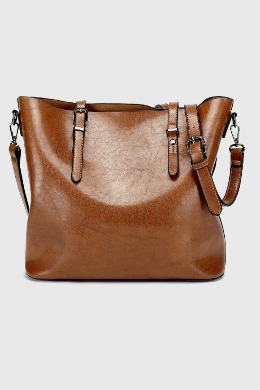 Luxe Carry All Large Leather Tote Bag - MXSTUDIO.COM