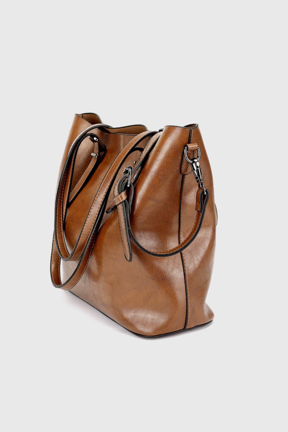 Luxe Carry All Large Leather Tote Bag - MXSTUDIO.COM