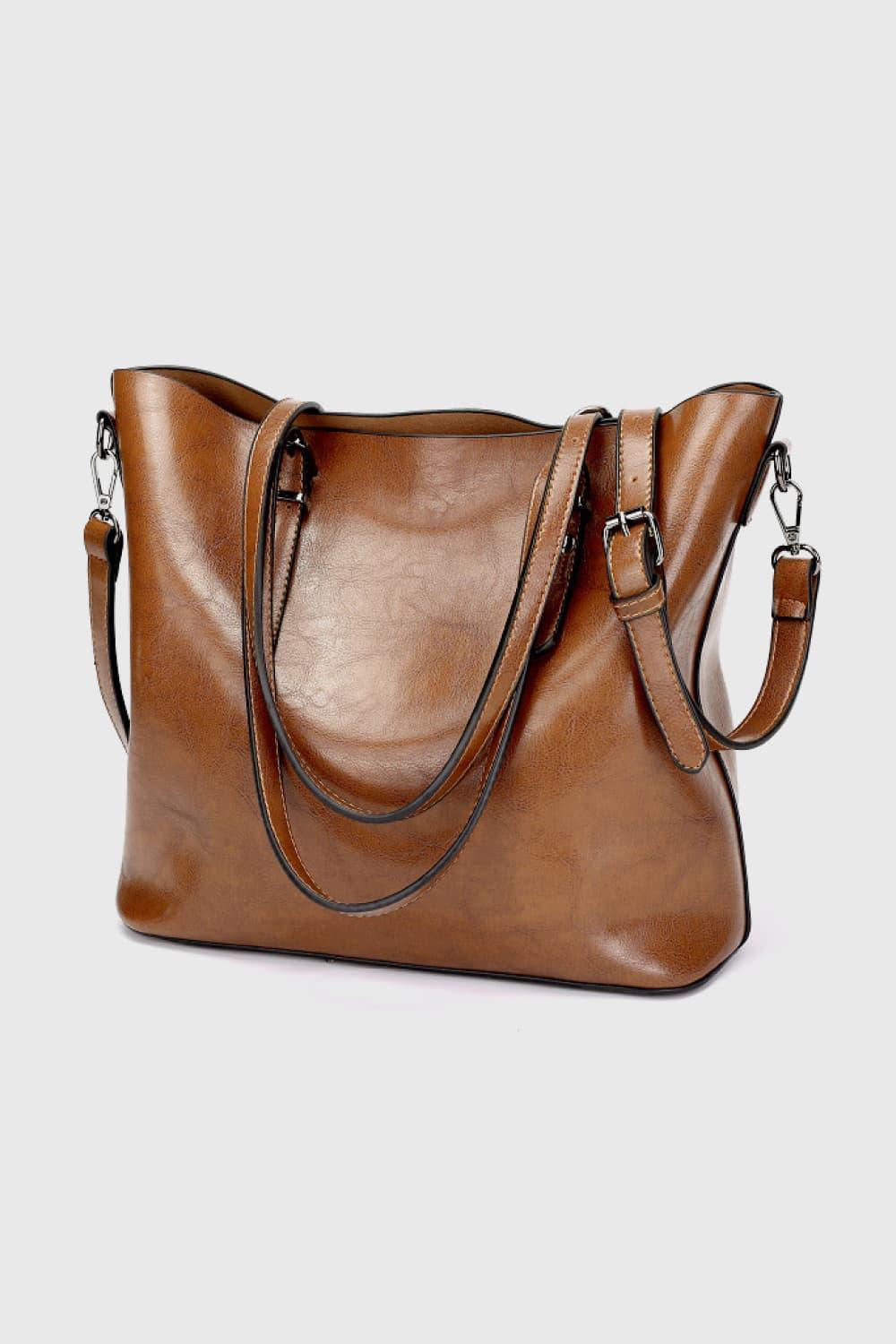 Luxe Carry All Large Leather Tote Bag - MXSTUDIO.COM